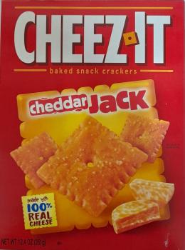 CHEEZ IT 'Cheddar Jack' Baked Snack Cracker with real Cheese 351 gr